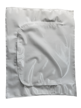 disaster body bag white | with c-shaped zipper