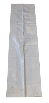 funeral body bag white_4 handles + zipper