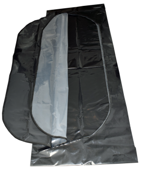 disaster body bag black - with transparent inner body bag