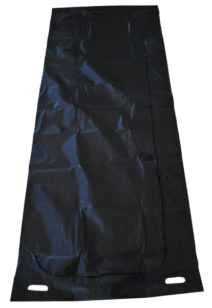 disaster body bag black with c-shaped zipper + 4 handles