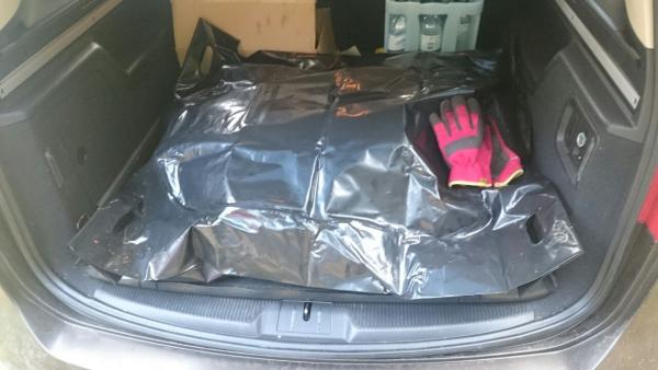 disaster body bag black with c-shaped zipper + 4 handles
