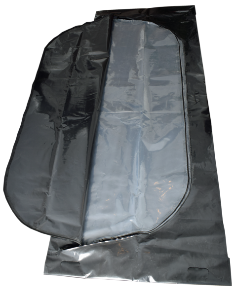 disaster body bag black - with transparent inner body bag
