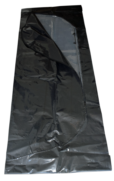 disaster body bag black - with transparent inner body bag