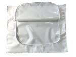 disaster body bag white | with c-shaped zipper