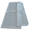 disaster body bag white with c-shaped zipper + 6 handles