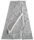 disaster body bag white with c-shaped zipper + 4 handles